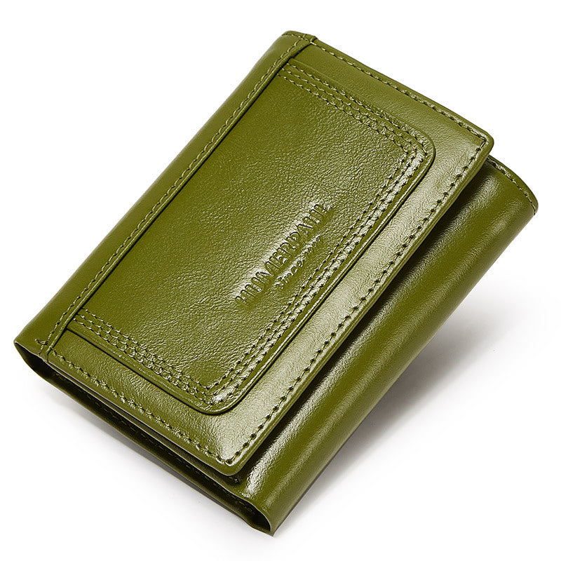 Multi-lot Genuine Leather Multi-color Zipper Pouch