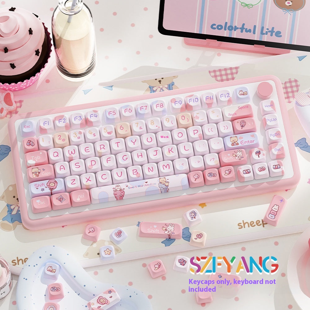 Sweet Cotton Candy Original Cap clé Personnalité Fit Clavier mécanique