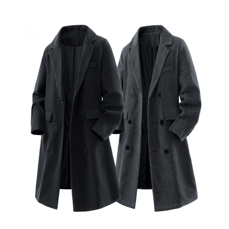 AutomneHiver Laine de style allemand manteau pour les hommes