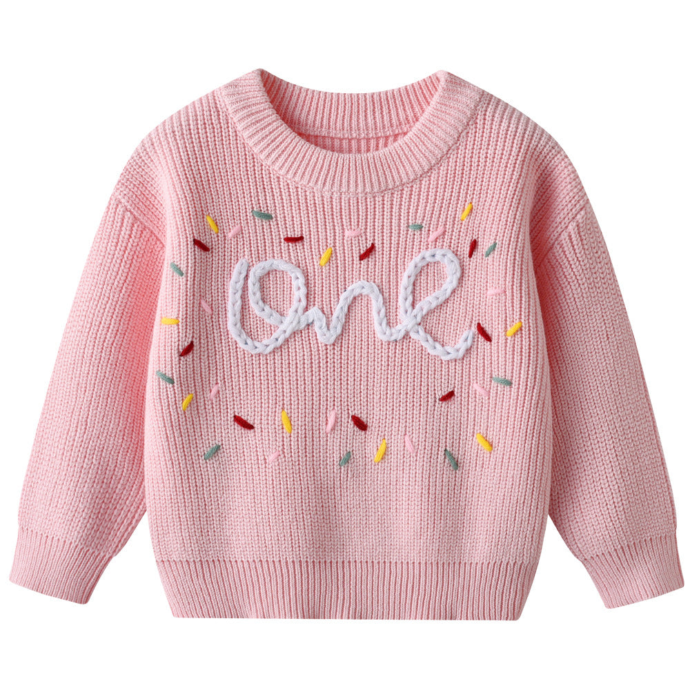 Filles Chandail Enfants Chandail avec broderie