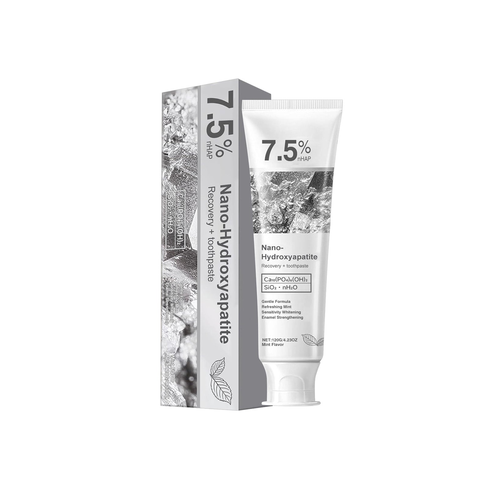 Taie blanche brillante Enlever le dentifrice 120g-box