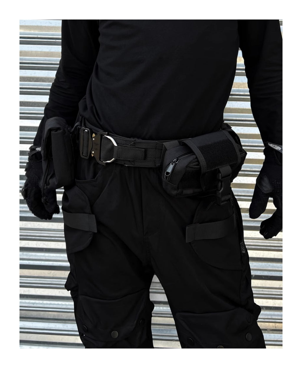Haut de la rue Fonction Détachable Multifonctionnel Ceinture Tactique Taille sac costume