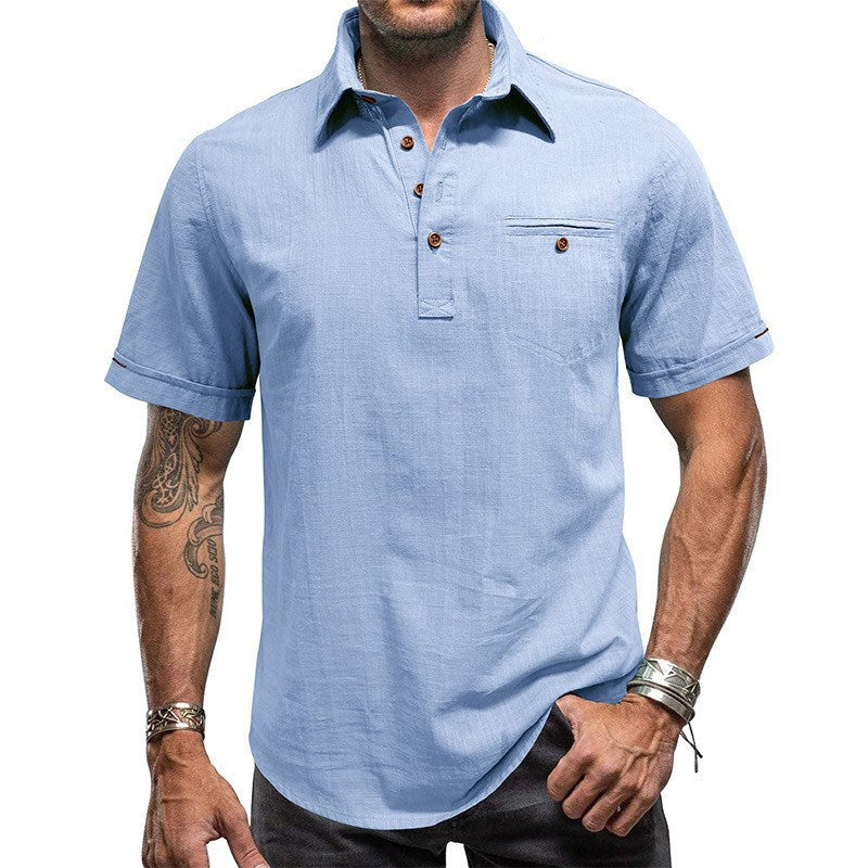 Chemise de plage Hawaïenne manches courtes pour hommes