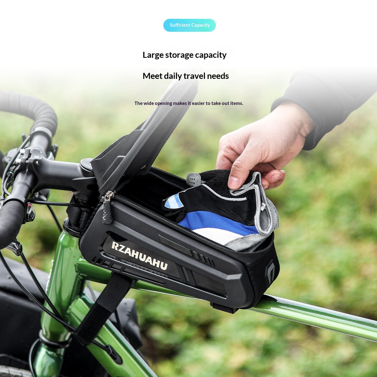 Avant Cadre Sac de téléphone en coque dure pour la route et VTT