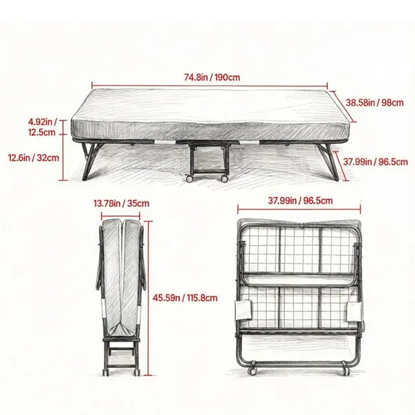 Lit pliable portable