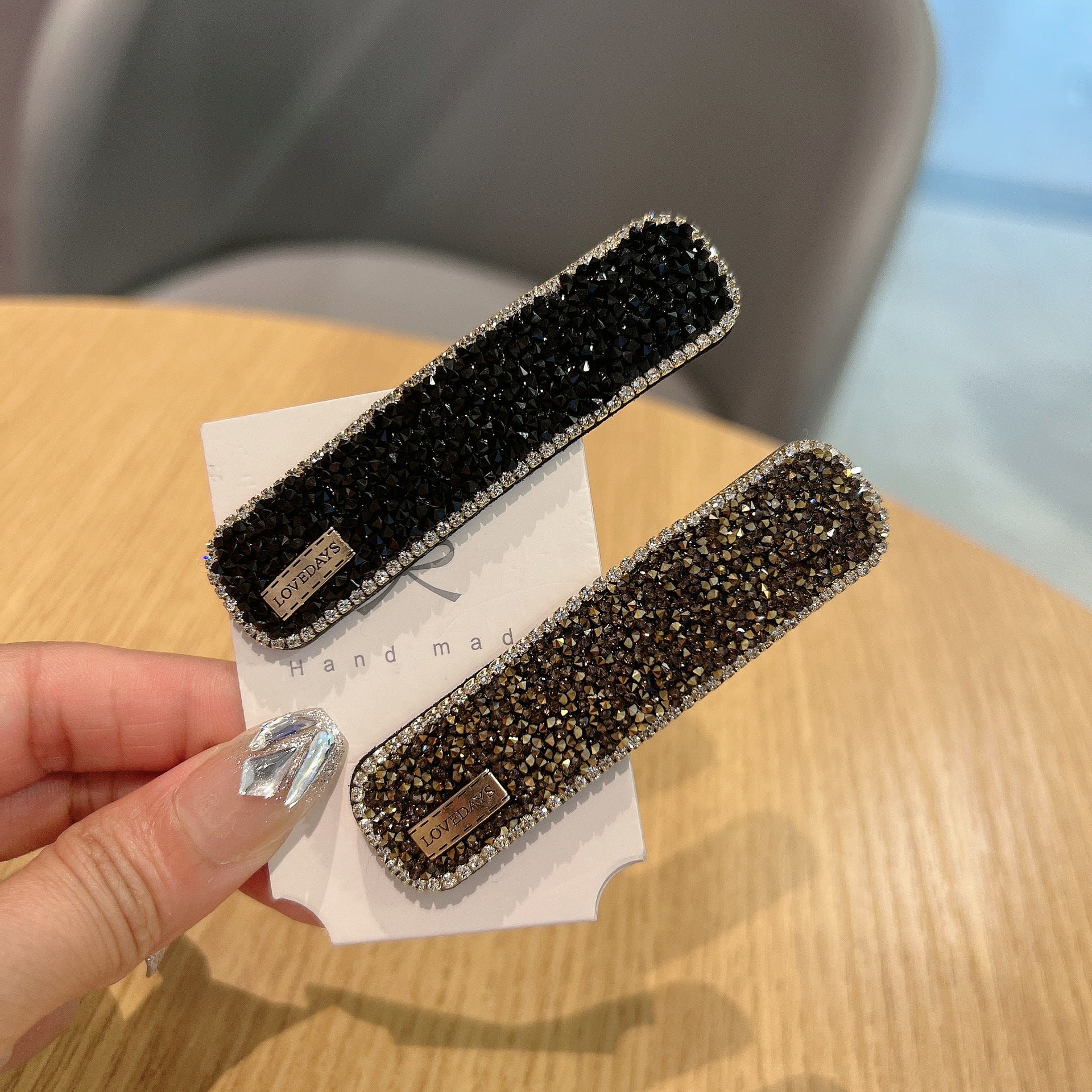 Barrettes élégantes simples polyvalentes haute sens Nouveau
