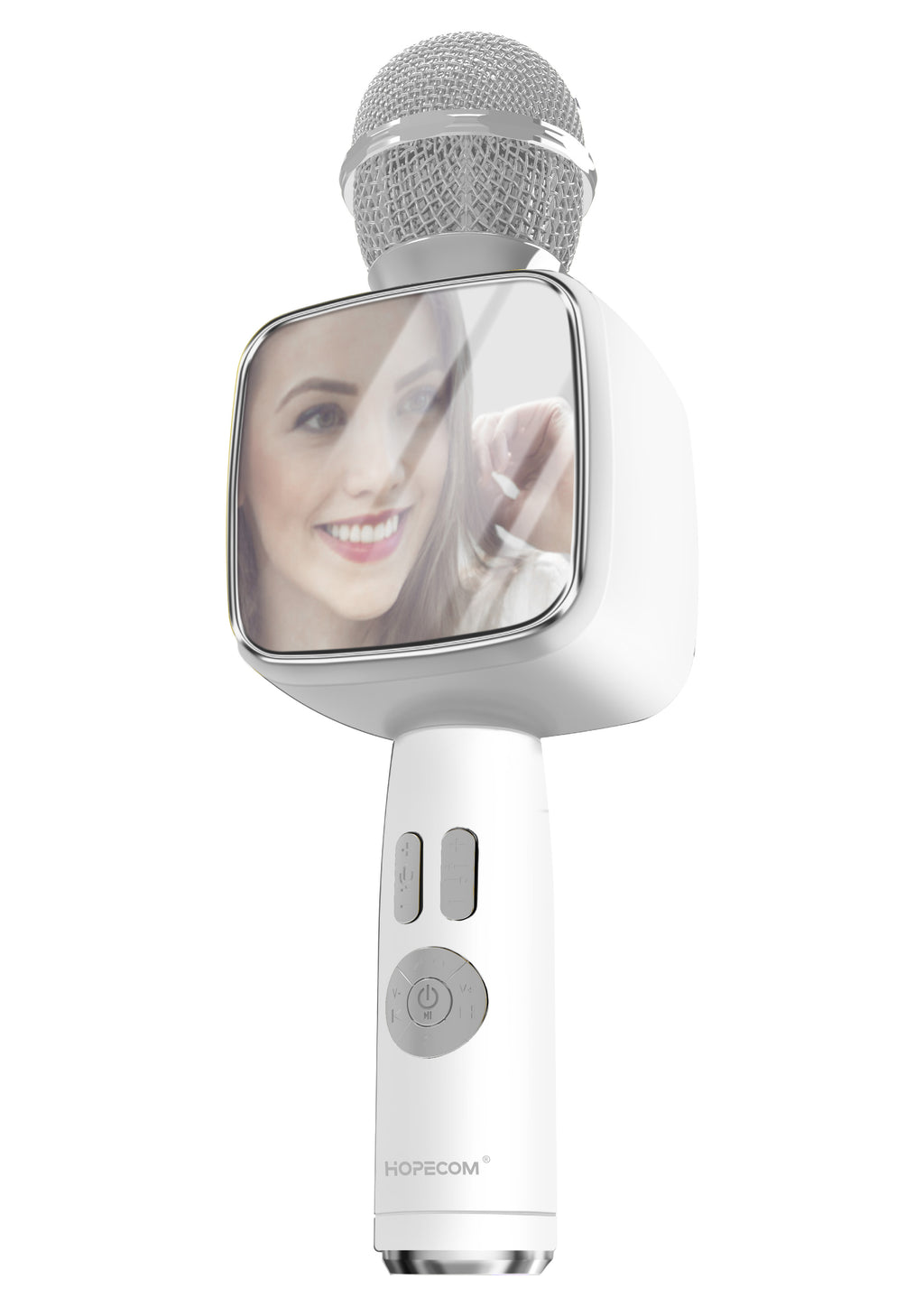 KP-M111 Microphone Bluetooth sans fil Accueil Karaoke Speaker Condenser Mic All-in-One In-Sto