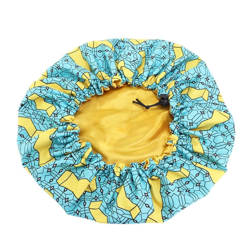 Chapeau rond double couche imprimé