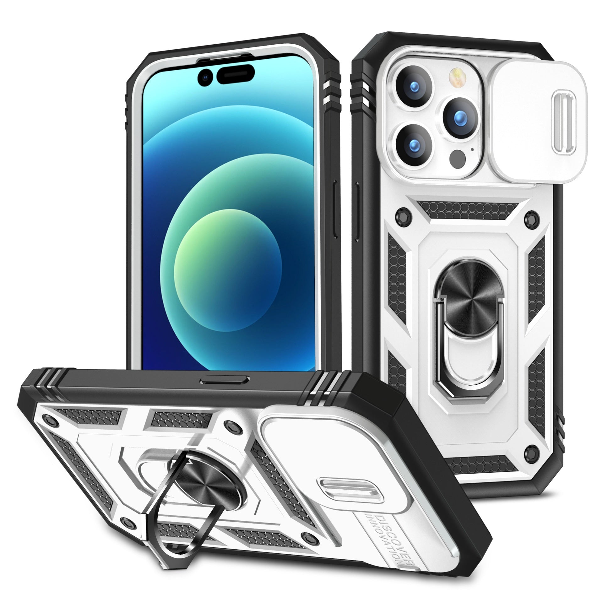 Convient pour le 17 Pro cas de téléphone Max deuxième génération avec une fenêtre coulissante