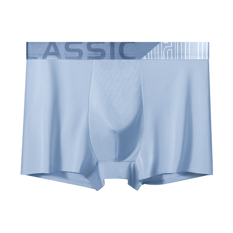 Slip de boxeur en soie de glace homme respirant