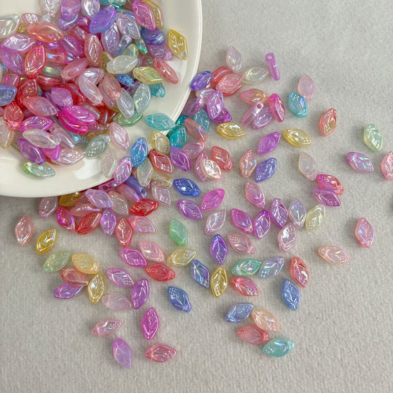 Perles lisses en acrylique bitones foncées