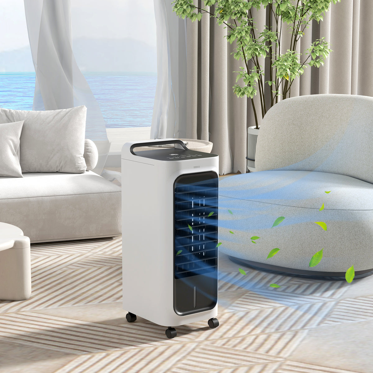 Refroidisseur d'air de chambre avec paquets de glace