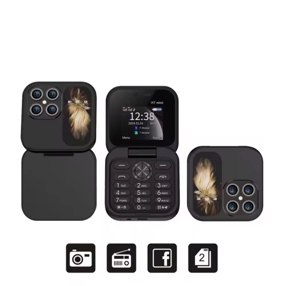 Écran pliant Double carte Dual Standby 2G Téléphone portable