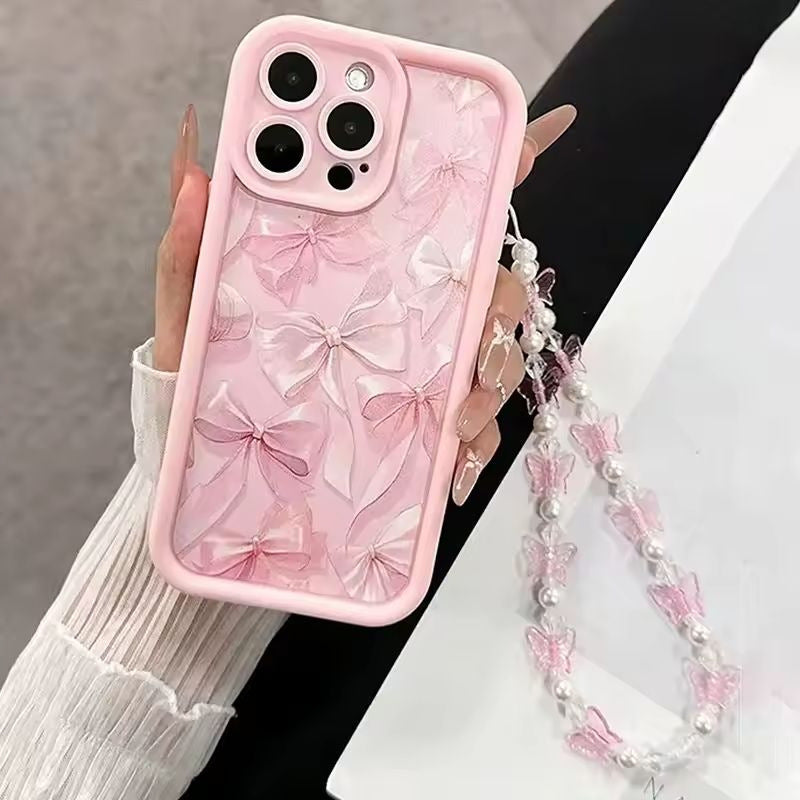 Casual Casual Creative Bow boîtier de téléphone en silicone