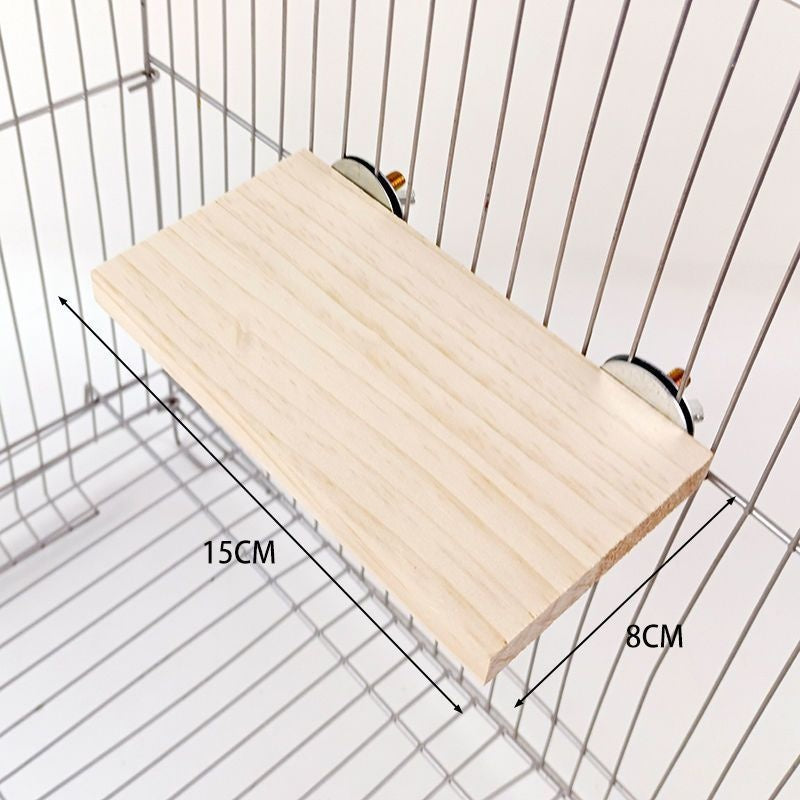 Escalade et jeu Bird Cage Accessoires Toy Solid Wood Jumping Platform Standing Board