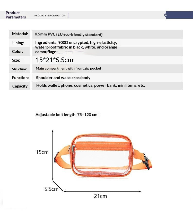 Sac de toilette en PVC transparent