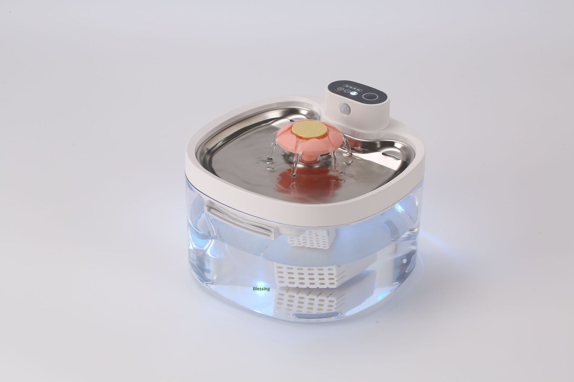 Fontaine d'eau pour animaux de compagnie filtrée par circulation intelligente
