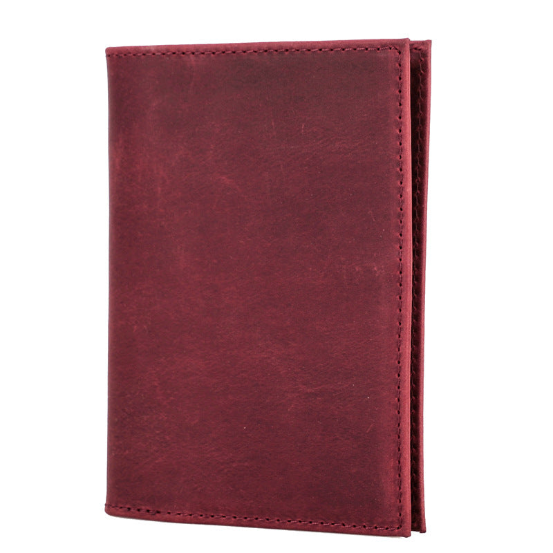 Retro Crazy Horse Leather Antivol Document Package