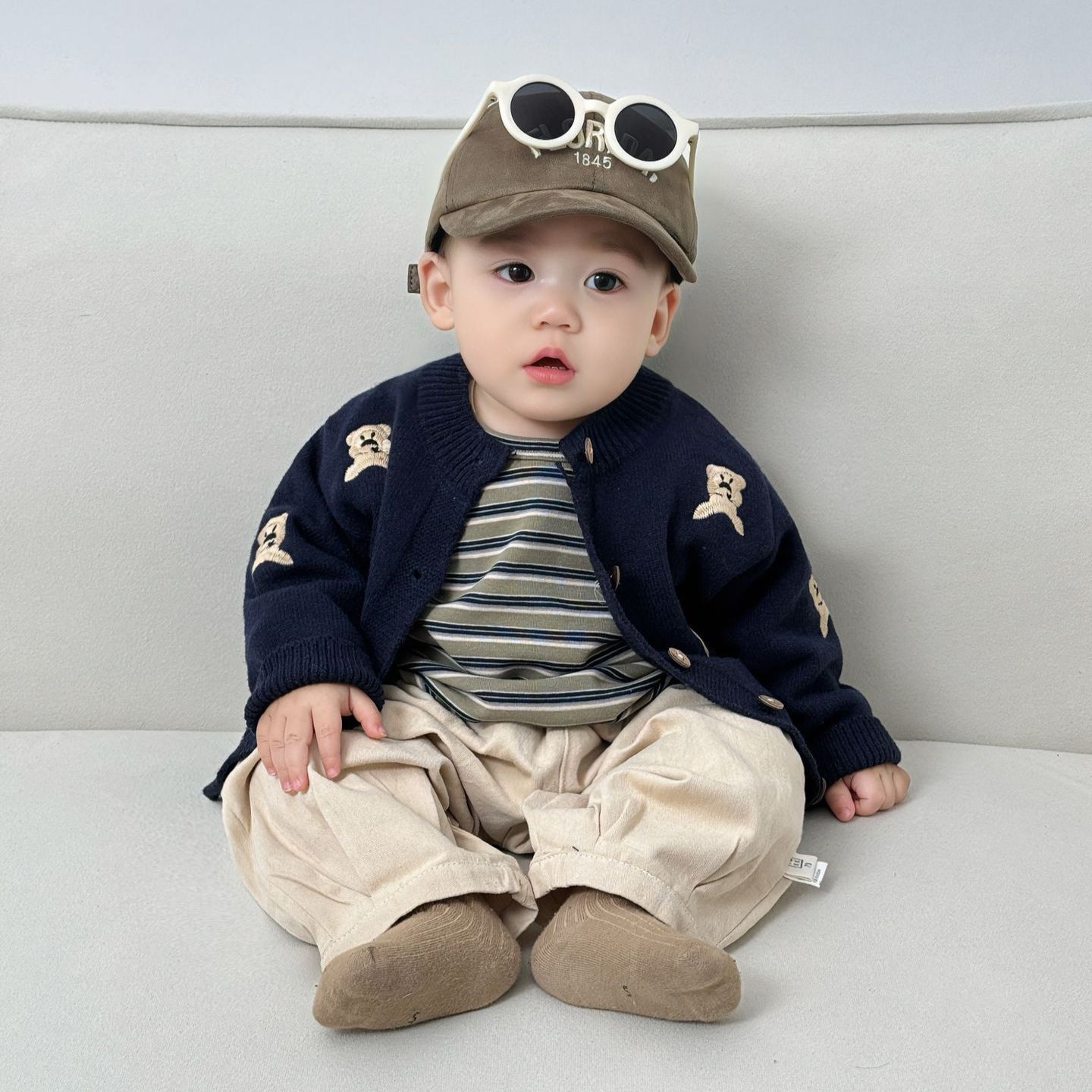 Autumn Mode tricoté Cardigan mignon enfant manteau