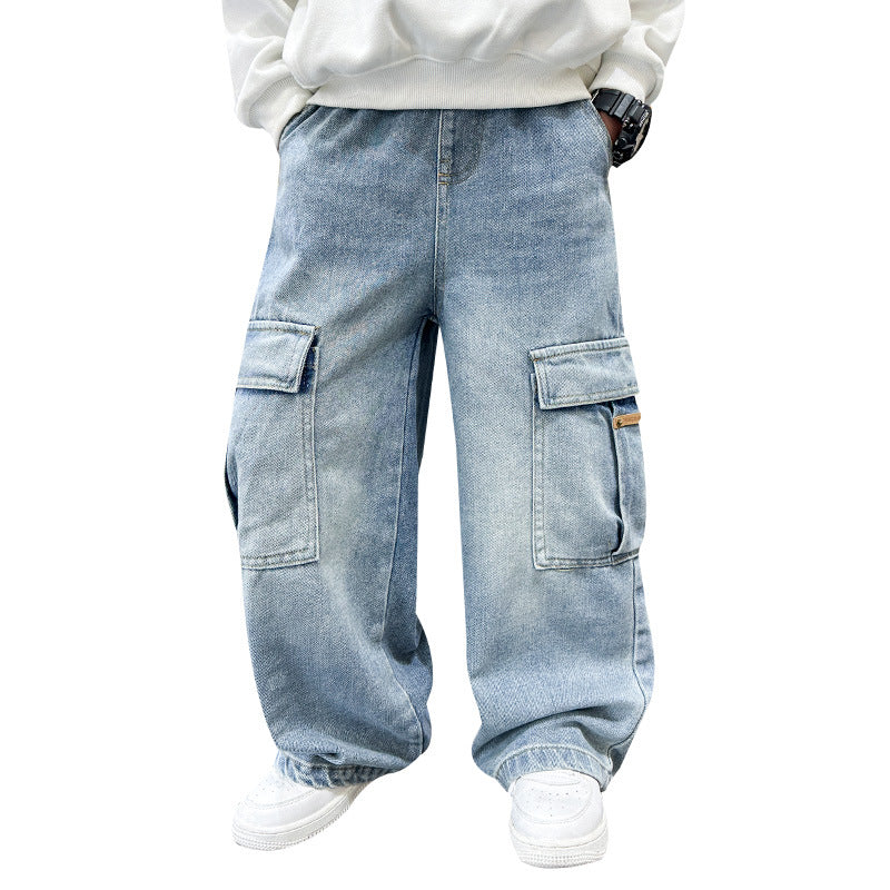 Jeans des garçons printemps et automne