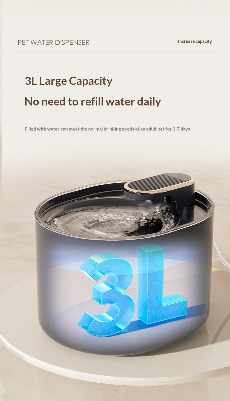 Fontaine d'eau intelligente à température constante pour animaux de compagnie