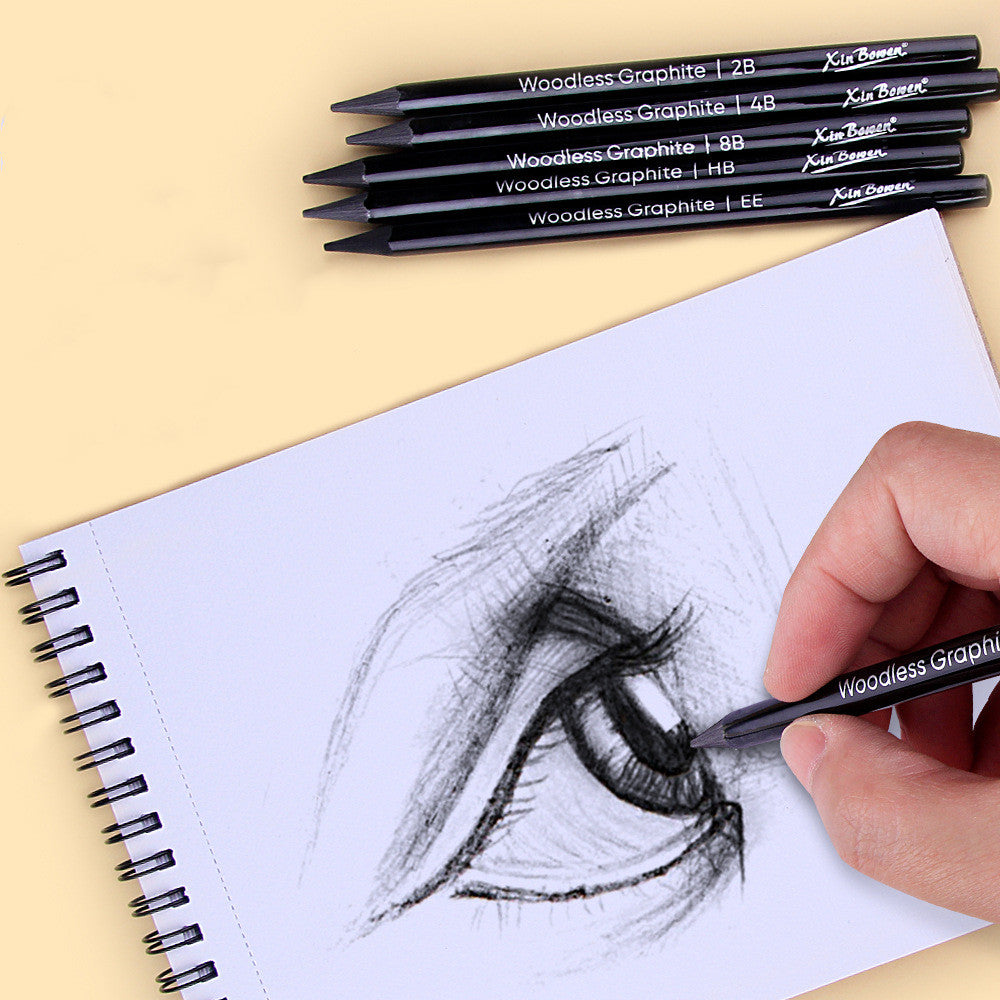Crayon de croquis en graphite sans bois 6 PC Costume pour art