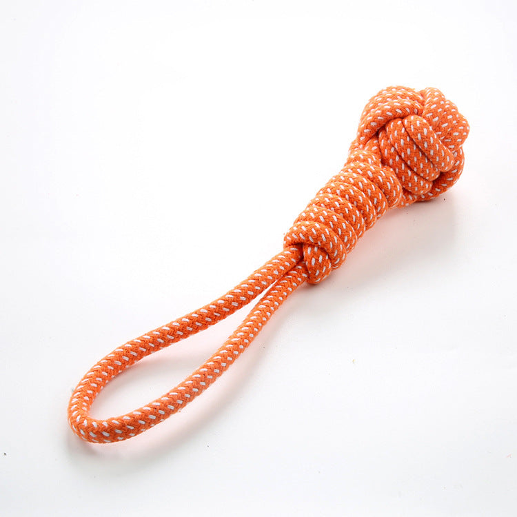 Pet Dog Coton Rope Joueur Tir Type Jouet de broyage