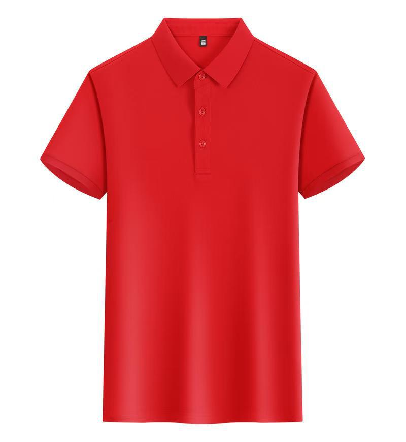 Faites des uniformes d'entreprise à manches courtes avec un collier tournant