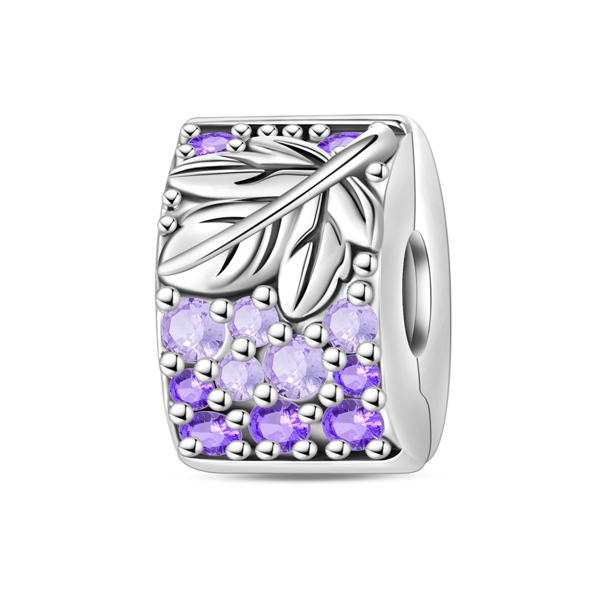 Argenté coloré Zircon Accent perles bracelet bricolage Charm