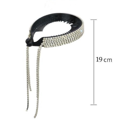 Plaque de tête de boule Tempérament Clip à cheveux en queue de cheval