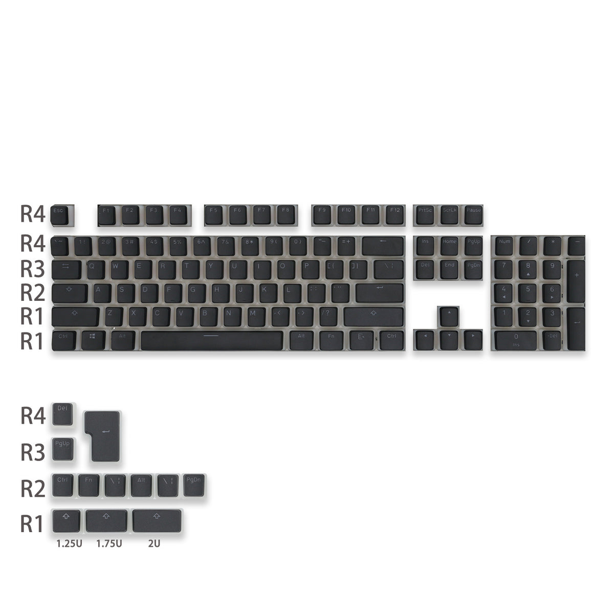 OEM Keycap Fermé Caractère Non Port d'eau PBT Adaptation
