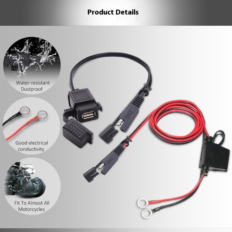 Adaptateur USB Téléphone GPS Chargement de SAE à moto