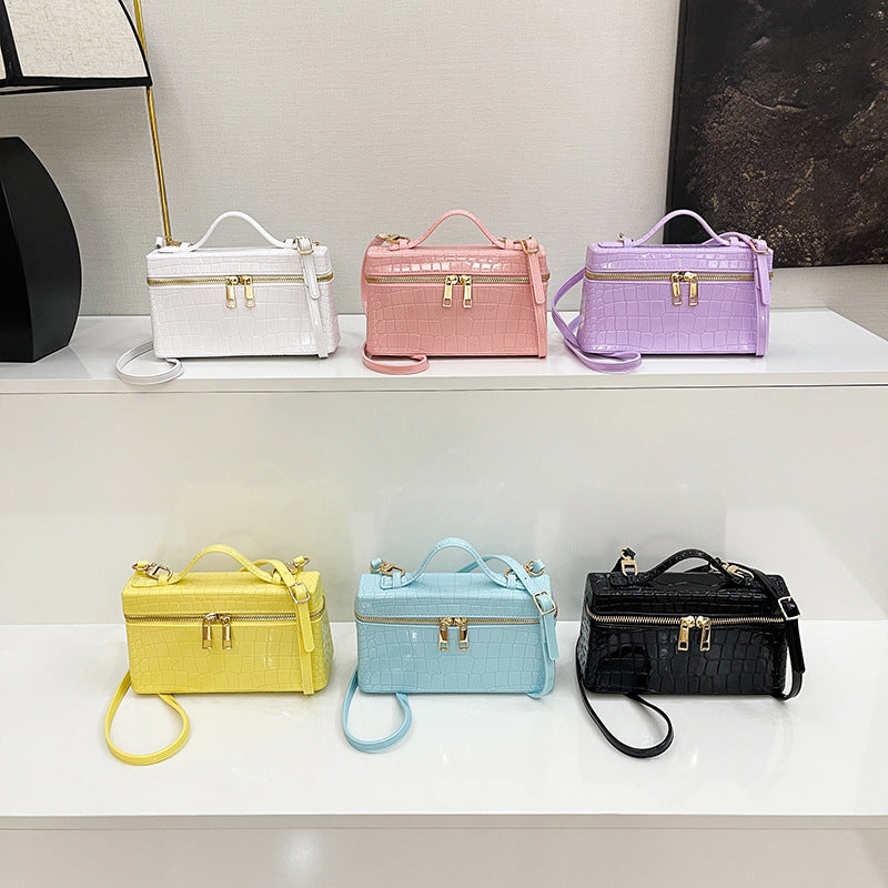 Spring Launch Pattern First Layer Cowhide Etui en cuir Mini sac à main pour les femmes