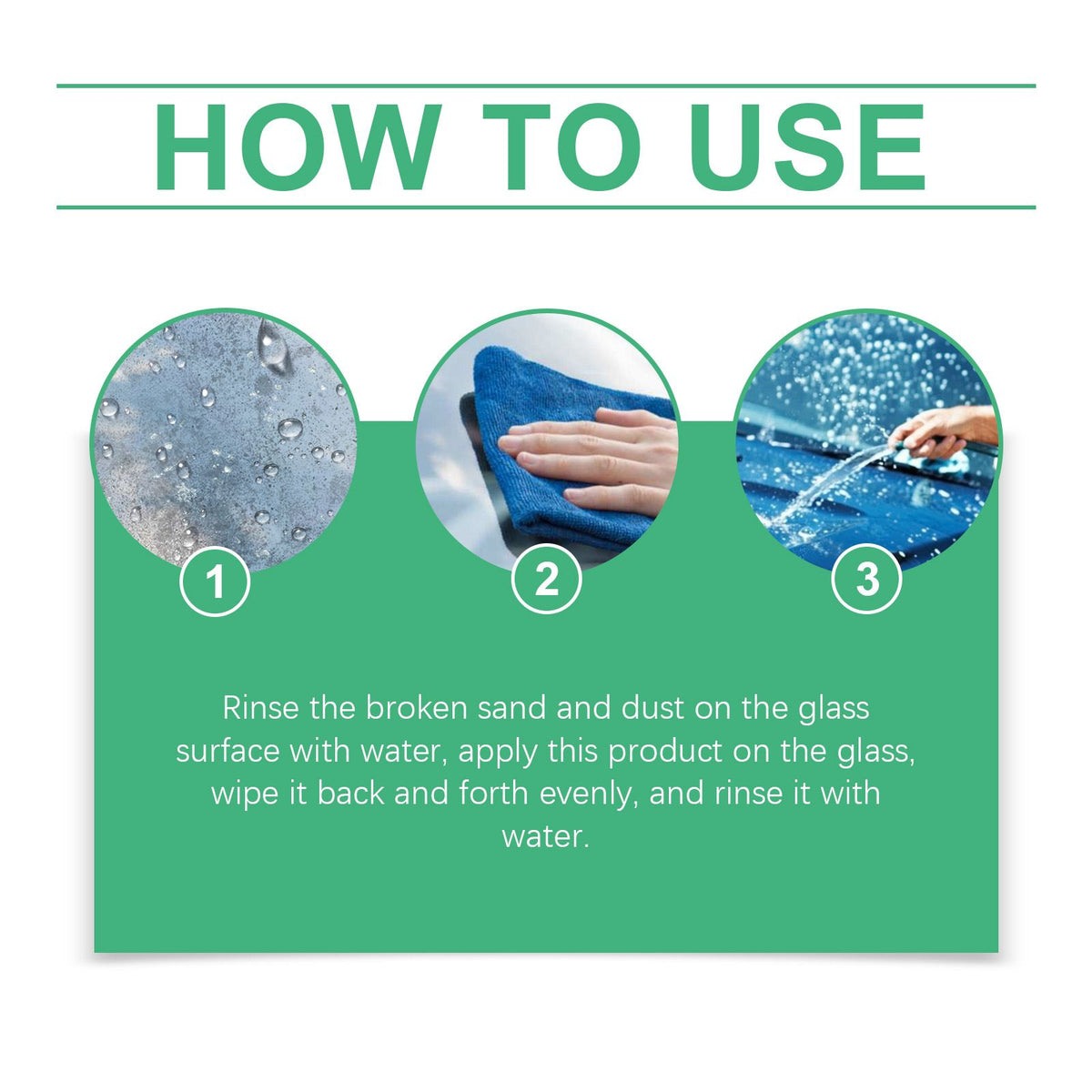 HOMONTH Automotive Windshield Glass Film Cleaner