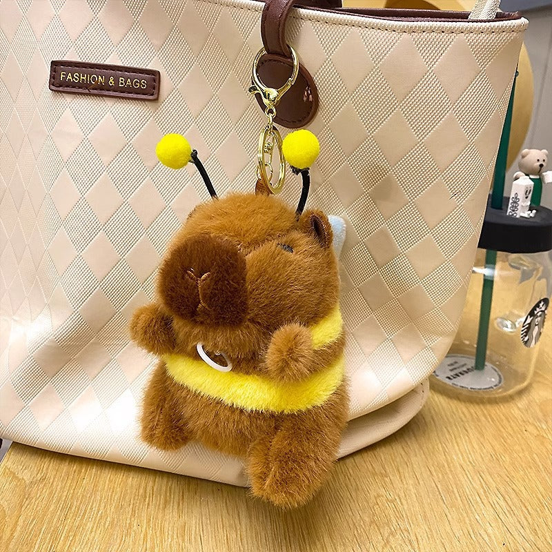 Jouet en peluche pour porte-clés Capybara