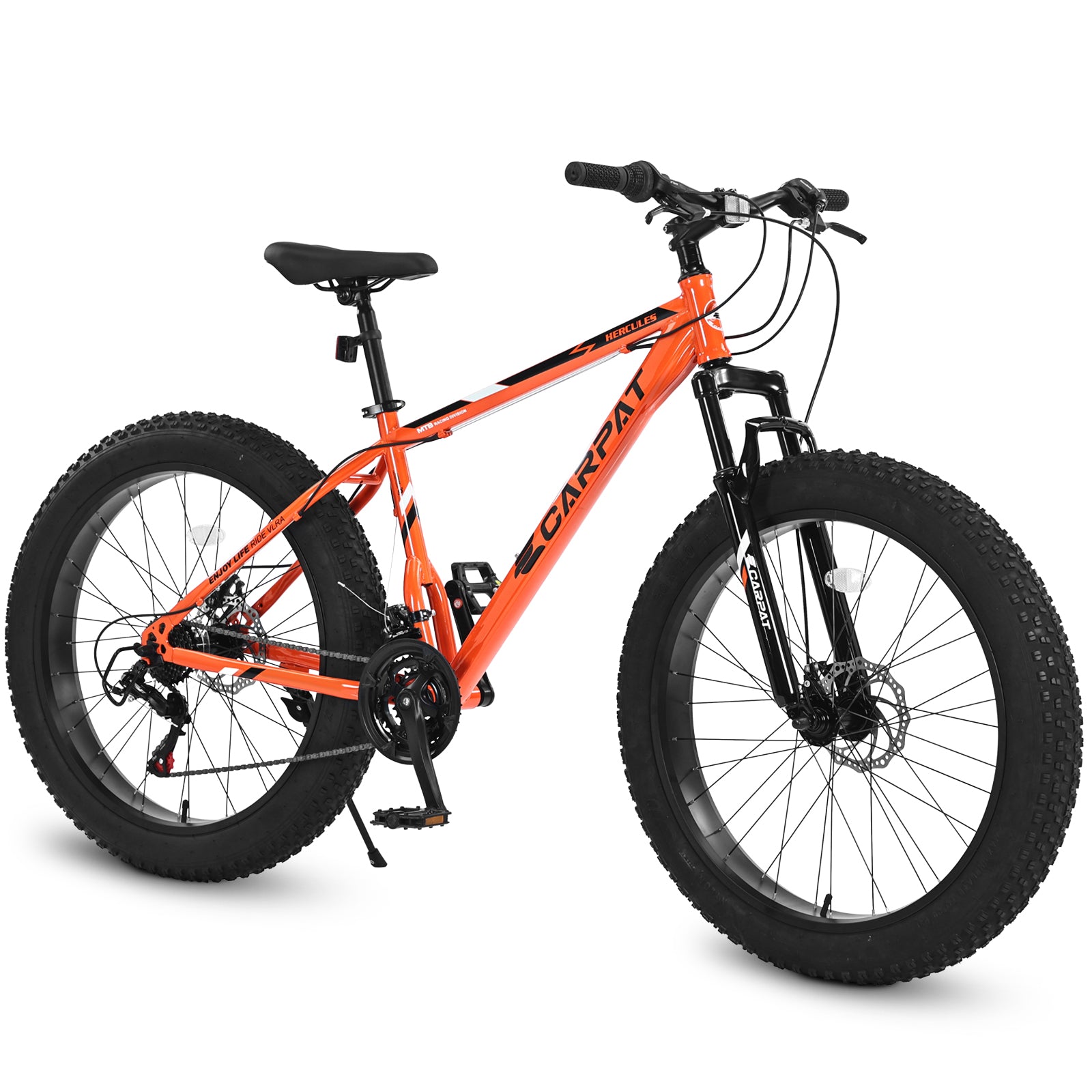S26109 Élecony 26 pouces Fat Tire Bike Youth Full Shimano 21 Speed Mountain Bike