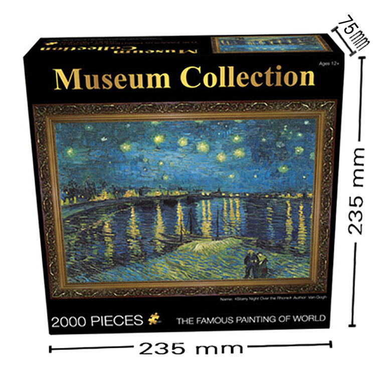 Puzzle Idées plat 2000 pièces peinture à l'huile de puzzle