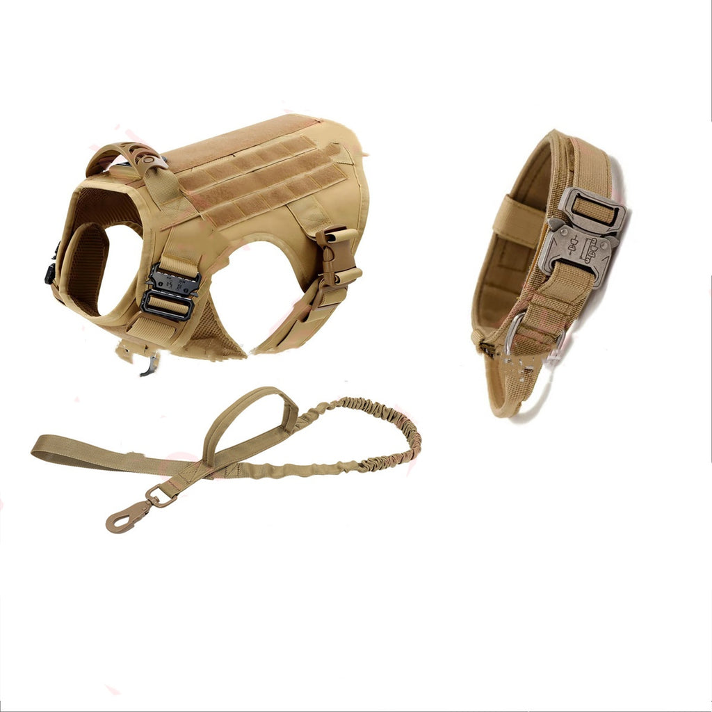 Veste de chien tactique pour les animaux moyens à grands à libération rapide Design idéal pour l'entraînement et dehors