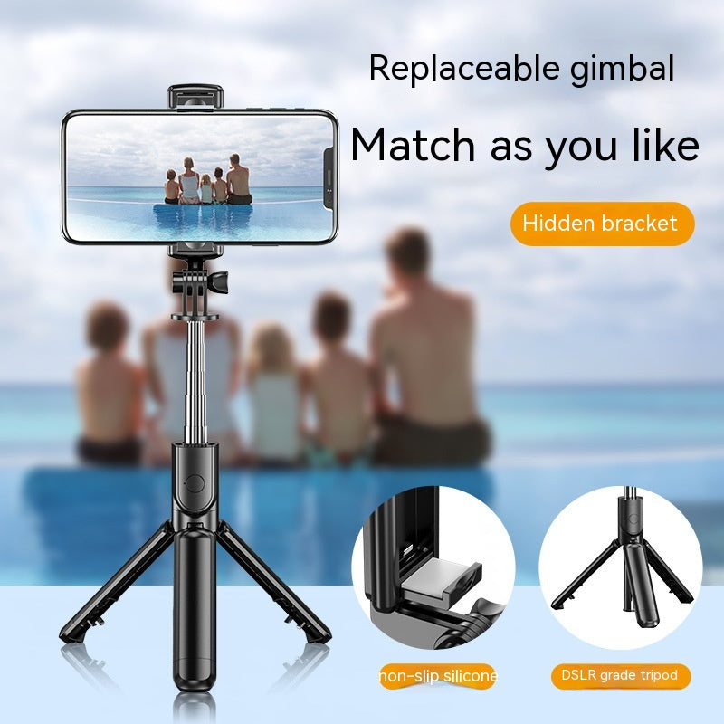 Selfie Stick sans fil Bluetooth Caméra Artifact Fill Light Anti-shake Rack Floor Tripod Po