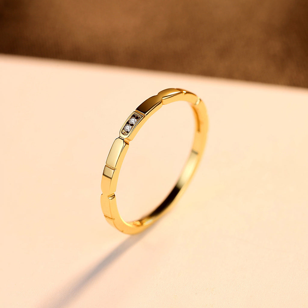 Bijoux coréen en argent de mode en zircon rond
