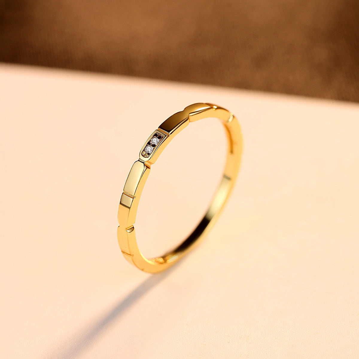 Bijoux coréen en argent de mode en zircon rond