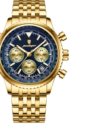 Montres homme Imperméable Calendrier lumineux Multi-fonctions