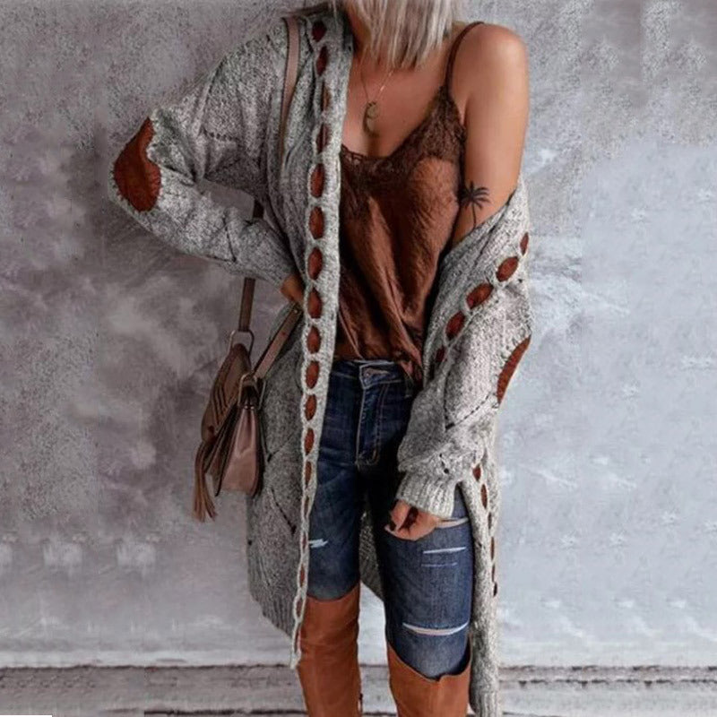 Spot 2022 Automne et hiver Explosions Wish Sweater Sweater Femme Amazon Ebay Long Coat