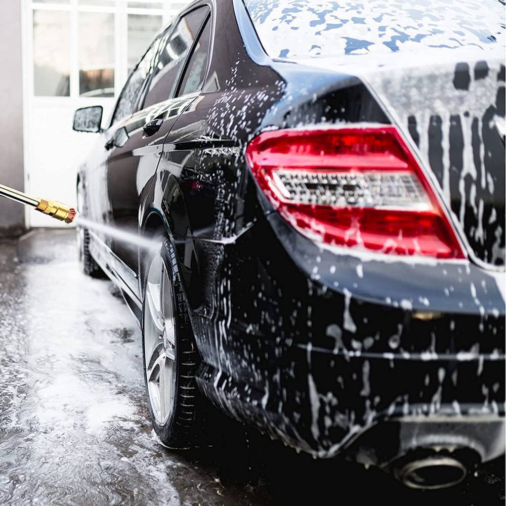 2 Batteries, Portable, Cordless Car Wash High-Pressure Water Jet Washer