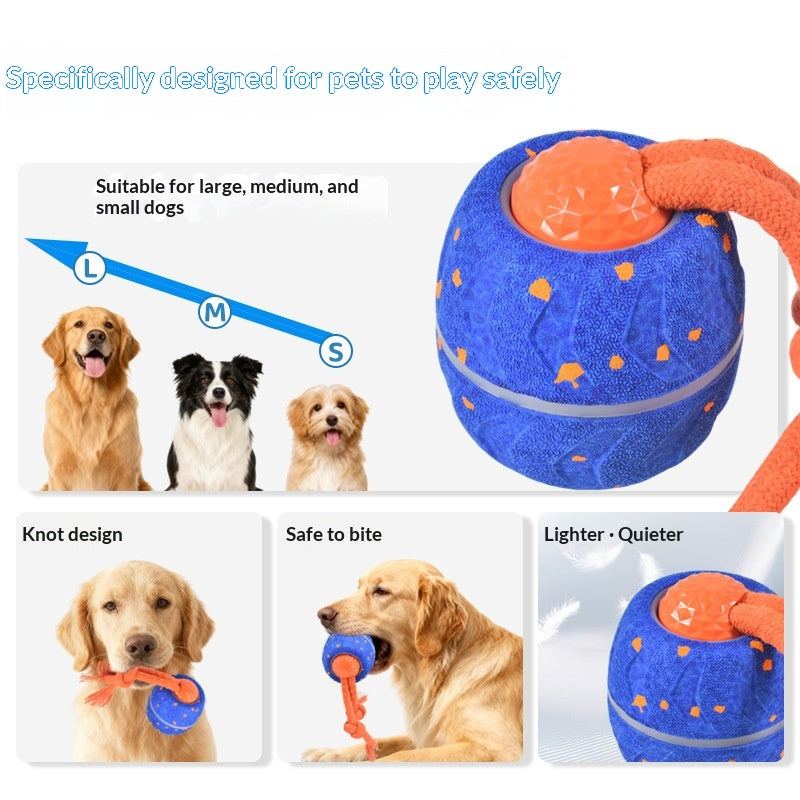 Pet Electric Smart Rolling Ball Spinning Sound Game Teether Toy