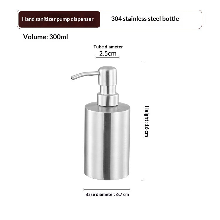 Bouteille de pulvérisation désinfectante en acier inoxydable 304