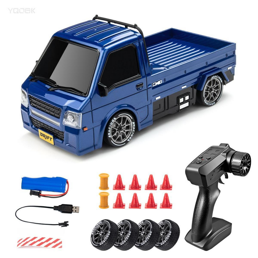 Échelle 2.4GHz 4WD télécommande RC Drift voiture lumières LED haute vitesse Drift pneus enfants jouet Fo