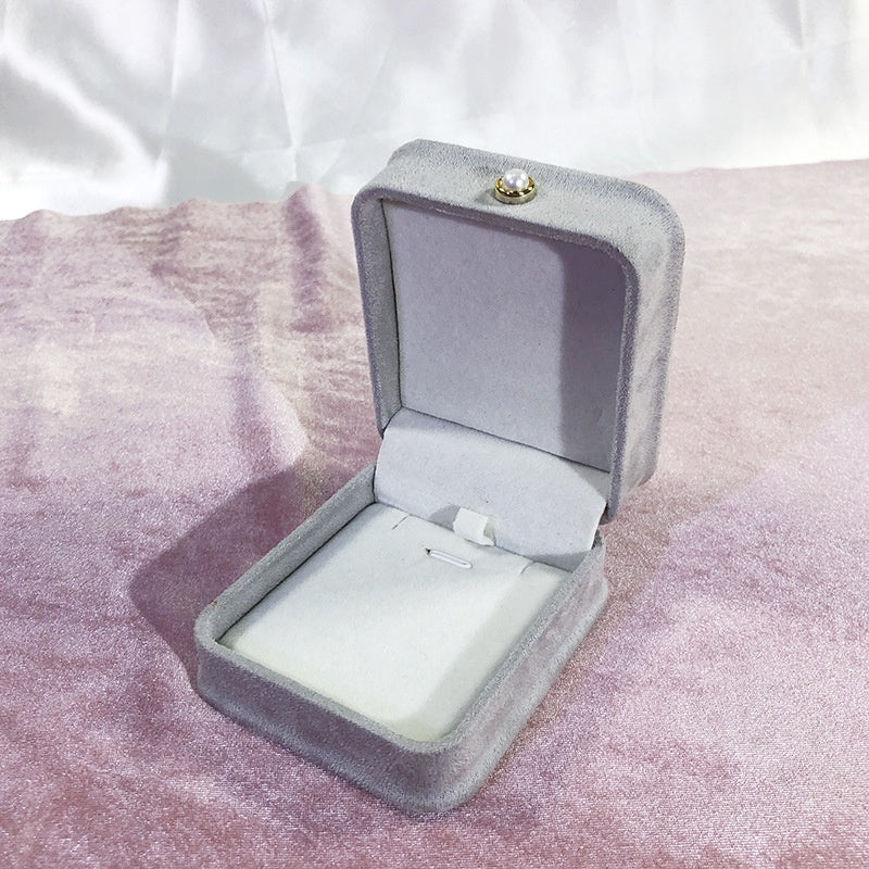 Fashion Flannel Étanche boîte à bijoux Pearl Buckle