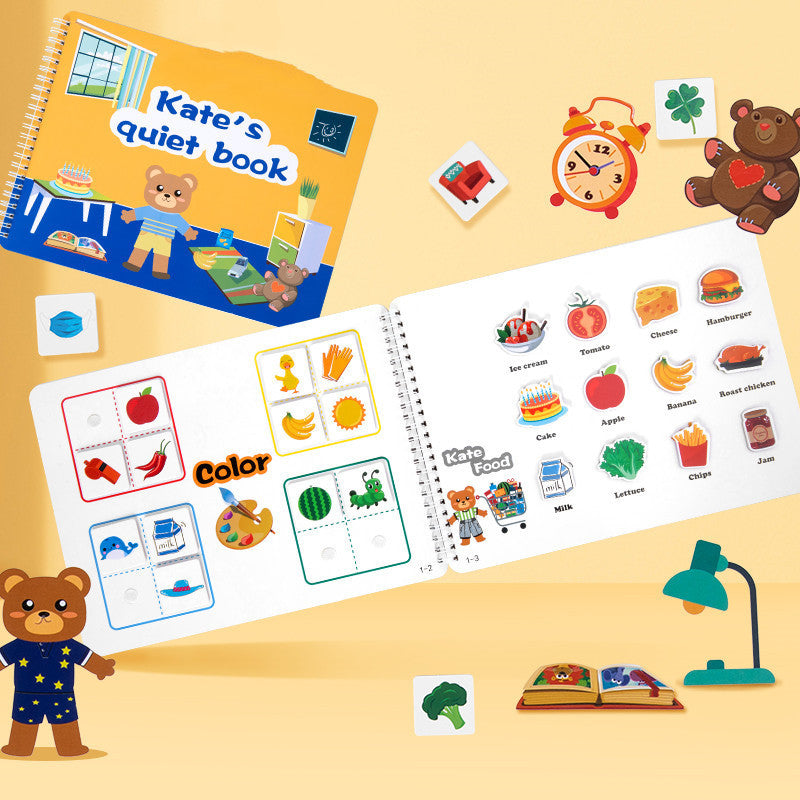 L'éducation des jeunes enfants Educationnel Velcro Hand Tear Pull Book Baby Tranquill Paste Book To