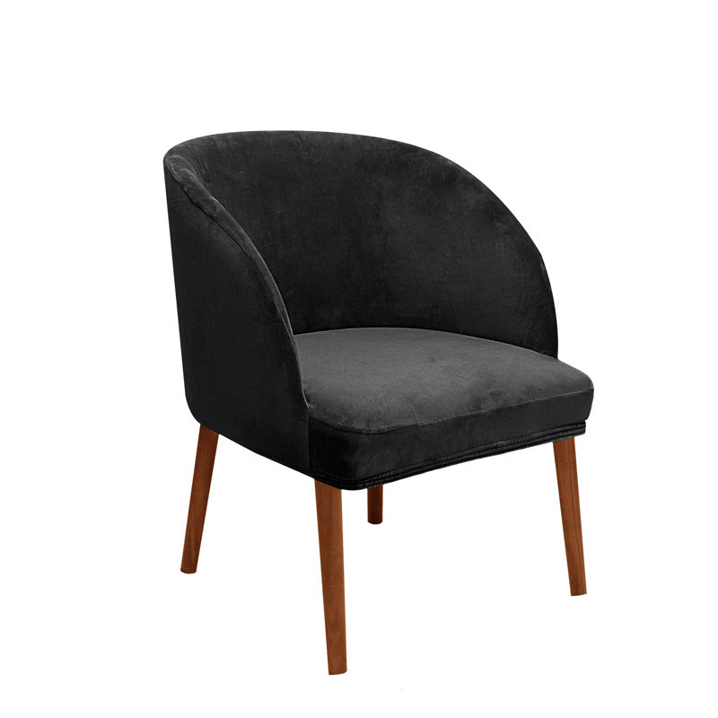 Couverture moderne de chaise à manger semi-circulaire Velvet